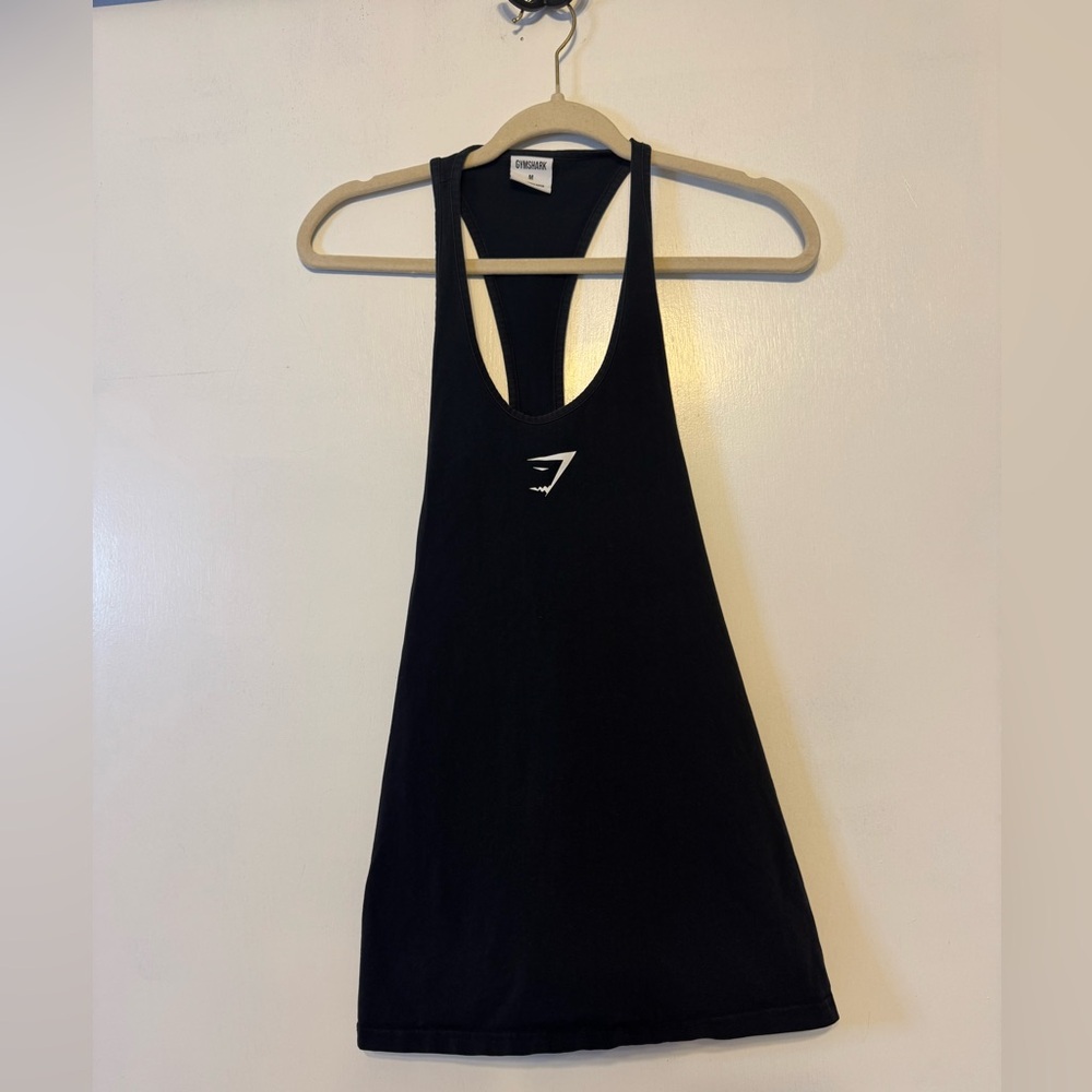 Men’s black‎ Gymshark Critical Stringer tank top - size M